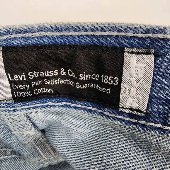 Levi's Silvertab Loose Fit Distressed Light Blue Jeans Mens Size 32x32 NWT